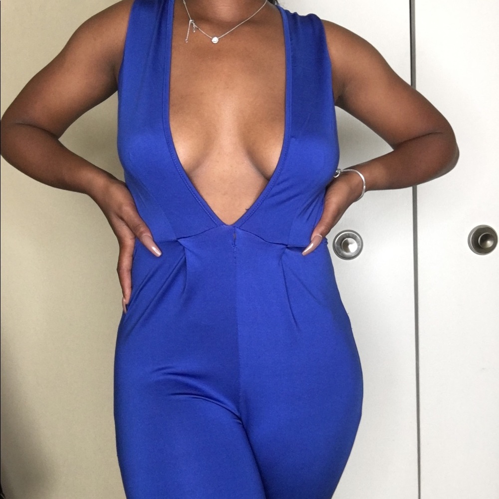 Blue jumpsuit